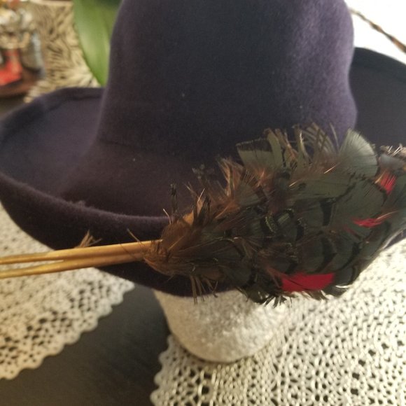 John Jr Blue Felt Hat
